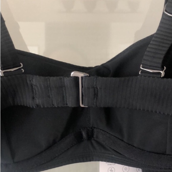 Athleta Power of She Black ribbed bikini top 34 B/C NWT $75 - Picture 7 of 7